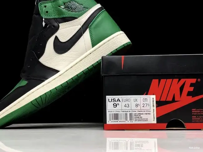 Cheap TBK 1 OG Air High Jordan Sail-Black Green 555088-302 Pine NRG 0507